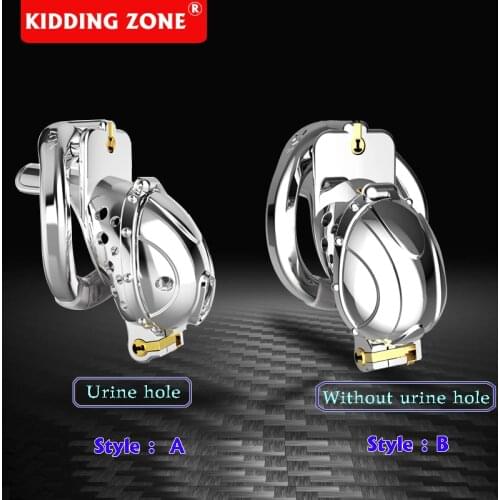 CHASTE BIRD 2021 New Arrival Metal Openable Ring Quick Disassemble Cap Flip Design Male Chastity Device Vent Hole Cage Adult Toy