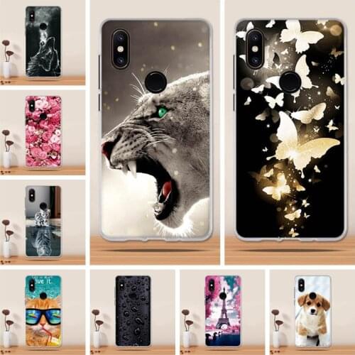 For Xiaomi Mi Mix 2S Case Cover 3D Painted Animals Painting For Xiaomi Mi Mix 2S Case Silicone Coque For Xiaomi Mi Mix2s Mix 2S