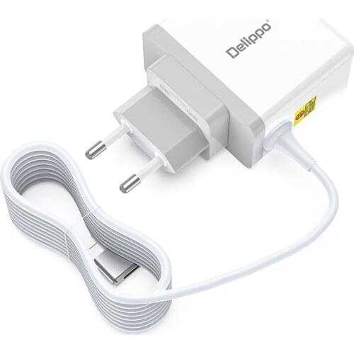 Delippo 45W T-Tip Magnetic Power Adapter Charger for Mac Book Air 11/13 Inch (After Mid 2012) -Mac Book Air (11-inch Mid 2012)