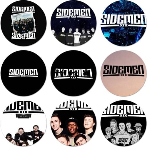 58mm design Sidemen logo Icons Pins Badge Decoration Brooches Metal Badges For Backpack Decoration
