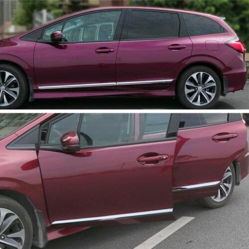 For Honda JADE 2013-2017 4PCS Car Styling Stainless Steel Exterior Car Side Door Body Trim Molding Accessories Side Cover Trim