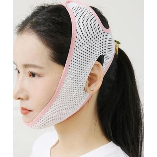Breathable V Face Cheek Lift Up Band Face Thin Mask Reduce Double Chin V-Line Shaping Bandage Anti Tension Firming Belt