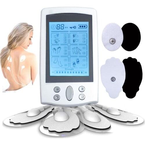 16 Modes EMS Electric Tens Machine Acupuncture Body Massage Digital Therapy Massager Pulse Muscle Stimulator Electrostimulator