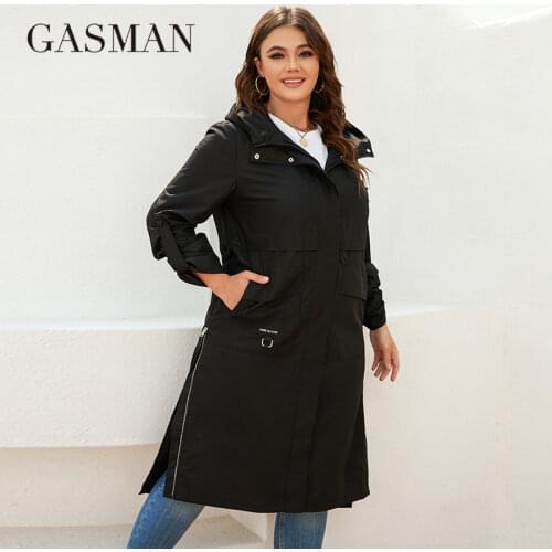 GASMAN Women's Long Trench Coats