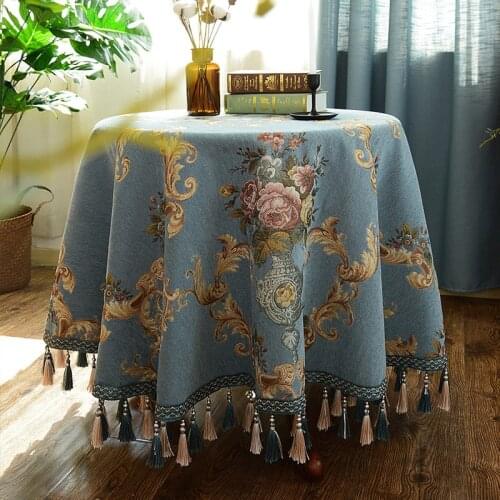 Proud Rose European Chenille Table Cloth Thicken Tablecloths Household Rectangular Cover Cloth Dustproof Custom