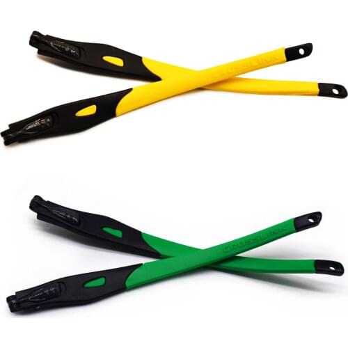 HKUCO Yellow/Green Combination Replacement Glasses Legs For Crosslink Prescription Glasses Frame