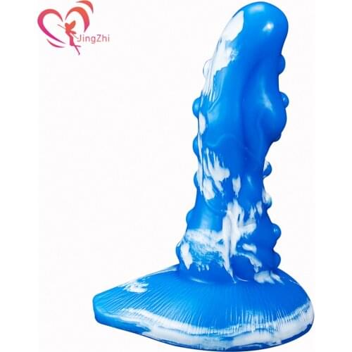 JingZhi Colorful Artificial Dildo Animal Crocodile Penis Realistic Dildo for Women Sex Toys Anal Dildo Strapon Adult Sex Machine