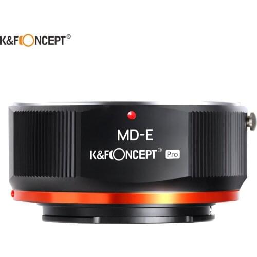 K&F Concept MD to NEX Lens Mount Adapter for Minolta MD MC Mount Lens to NEX E Mount Mirrorless Cameras with Matting Varnish Des