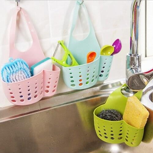 Kitchen Dish Cloth Sponge Storage Bag Sink Holder Holder Soap Portable Home Hanging Drain Strainer Bag Basket Bath Organizer 1PC
