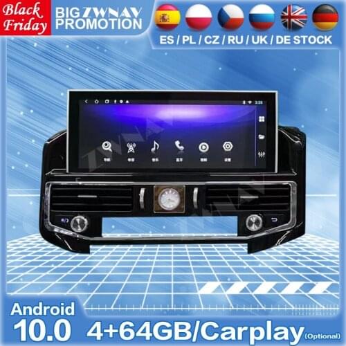 Android Radio Receiver For Toyota Land Cruiser LC200 VX GX VXS 5700 2016 2017 2018 2019 2020 2021 Car GPS Audio Stereo Head Unit