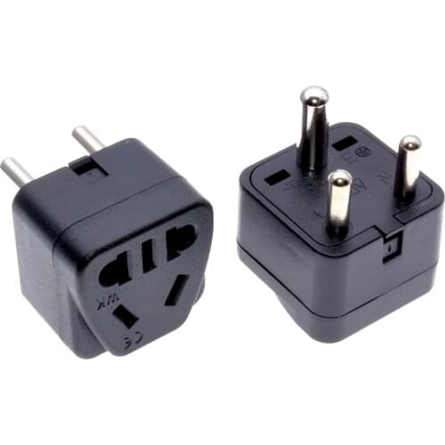 South Africa small round 3 pin Travel adapter plug, Convert US/AU/China Outlet Socket To Type D Power Converter 250V 10A