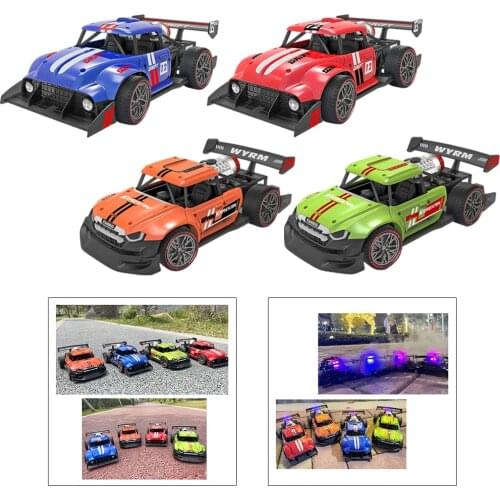 2.4Ghz Mini Electric 4WD Remote Control RC Racing Car 1/16 High Speed All Terrain Mist Exhaust Stuning Cars RC Vechicle Toys