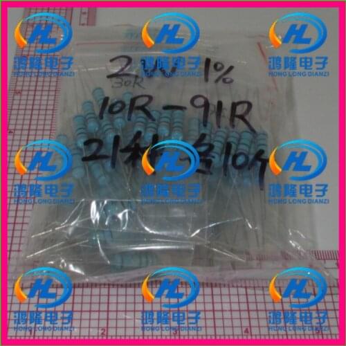 2W Metal Film Resistors 10R-91R ohm 1% 2W Metal Film Resistors Samples kit 21values*10pcs=210pcs assorted kit