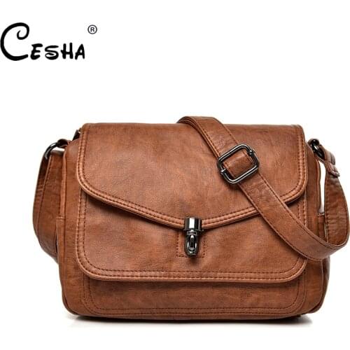 Fashion Soft Leather Women Casual Shoulder Travel Bag Durable Leather Female Crossbody Shopping Bags Girl Leisure Messenger Bag