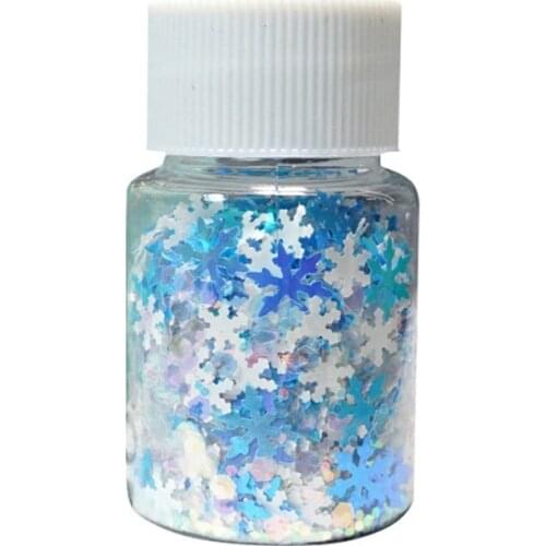 N0HE Snowflake Bright Flakes Sequins Kit DIY Snowflake Resin Fillings Glitters Resin Art Decor Fillers Jewelry Making 10g Per