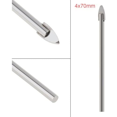 4x70mm Glass Marble Porcelain Spear Head Ceramic Tile Spade Drill Bits Electric Drill Tools for Woodworking Wood Drilling