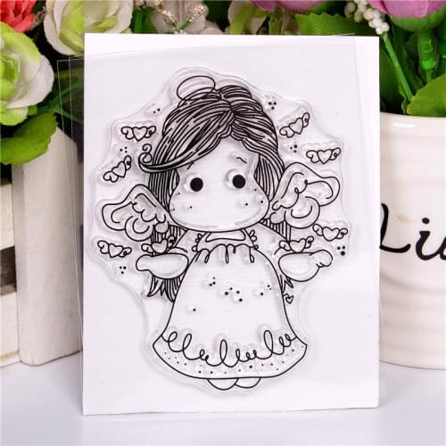 New Cartoon Pattern Stamp And Metal Die Scrapbooking Alphabet Stamp Embossing Craft Silicone Transparent Stampstampons