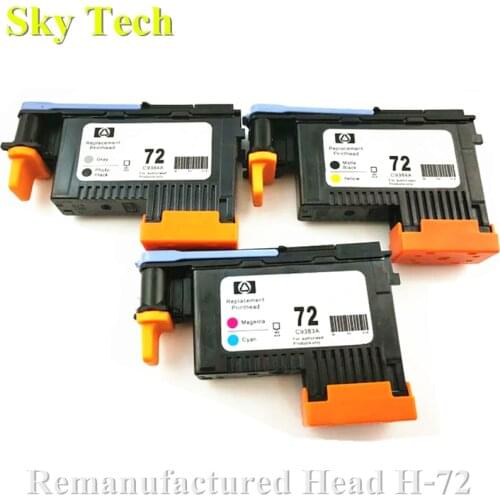 One set 3 pcs Remanufactured Print Head For HP72 , C9380A C9383A C9384A For Hp T2300 T610 T620 T770 T790 T1100 T1120 T1200 etc