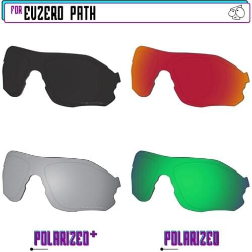 EZReplace Polarized Replacement Lenses for - Oakley EVZero Path Sunglasses - BkSrP Plus-RedGreenP