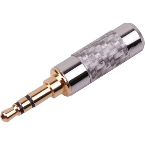 2.5mm 3.5mm 4.4mm Carbon fiber gold plated plug