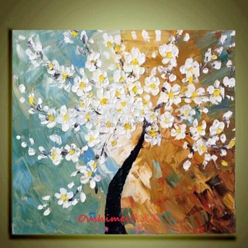 Hand Painted Abstract Picture Home Decor Oil Painting On Canvas Modern Knife Flower Wall Paintings For Room Decor Hand Painting