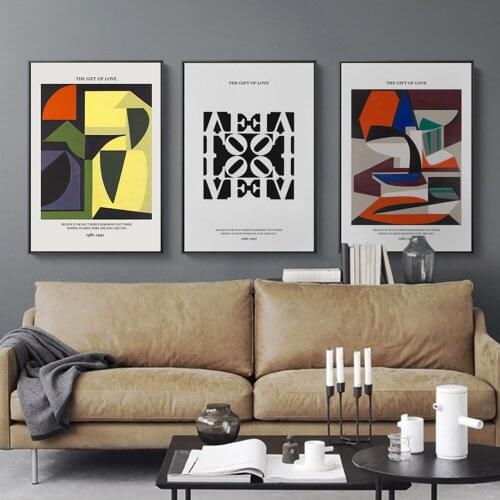 Modern Abstract Depiction Of Figures Poster Decorativo Wall Print Home Boys Room Scandinavian Home Decor