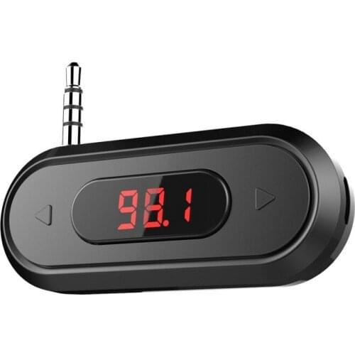 Universal FM Transmitter Wireless Audio Adapter with 3.5mm Jack for Xiaomi for iPhone IOS Android Car Speaker