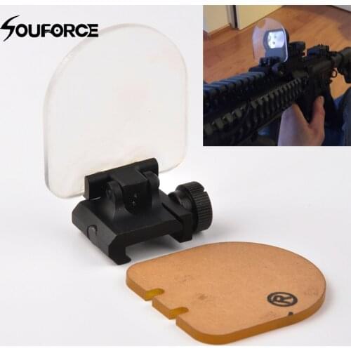 Airsoft sight scope lens screen protector cover transparrent shield panel 20mm rail mount for rifle scope sight parts