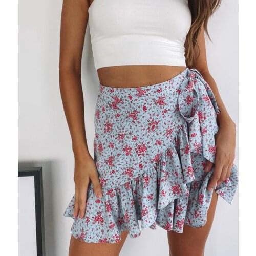SAGACE Pleated print stitching skirt mini skirt skirt skirt pleated skirt 2021 summer fashion new womens wear женские юбки