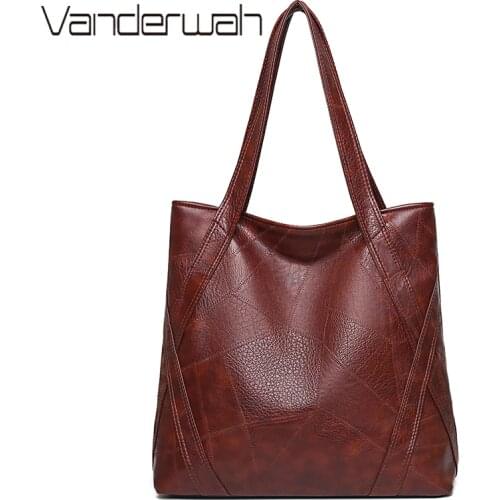 Designer Handbags High Quality Casual Soft Leather Shoulder Bags for Women 2020 New Luxury Large Capacity Female Tote Hand Bag