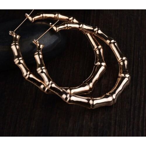 2018 Punk Style Diameter Hoop Earrings For Women Statement Earrings Fashion Jewelry Accessories For Women Girls Jewelry