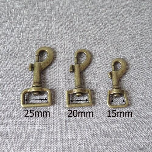 1 pcs 15mm 20mm 25mm Heavy metal lobster clasp dog lead clip hook DIY bag dog leash belt straps buckle sewing accessory hardware