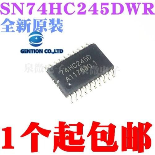 10PCS 74HC245 SN74HC245DWR SN74HC245D wide-body 7.2 MM 20 feet in stock 100% new and original