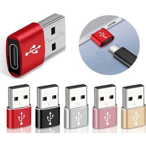 100pcs Keychain Cable USB Type C Adapter OTG Micro USB Female For Type C Male Converter Adapter USB-C For Huawei Xiao Mi