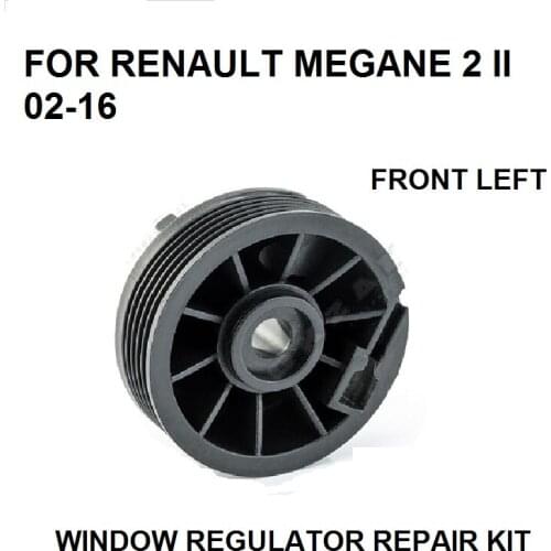 2002-2016 FOR RENAULT MEGANE 2 II WINDOW REGULATOR PULLEY ROLLER FRONT LEFT REPAIR KIT NEW