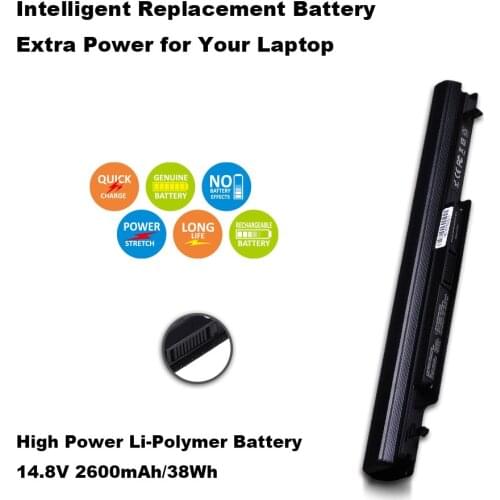 2600mAh 4 Cells A41-K56 Battery for ASUS K46 K46C K46CA K46CM K56 K56CA K56CM S46C S56C A32-K56 A42-K56 15V