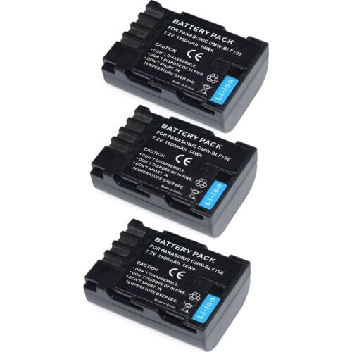 3X DMW-BLF19E BLF19PP Battery For Panasonic Lumix DMC-GH3 GH3A GH4