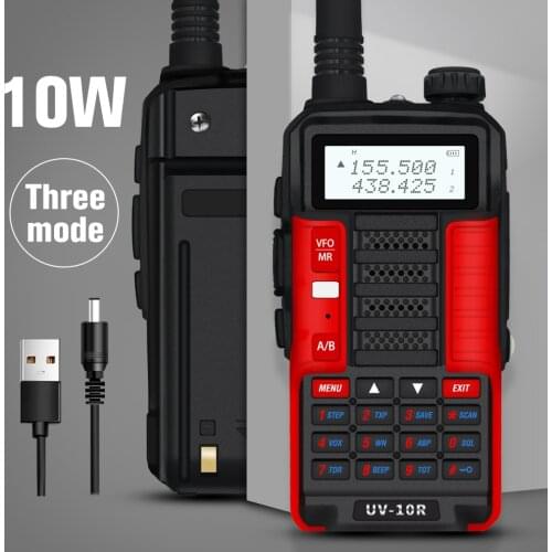 BaoFeng UV-10R Two Way Radio 10km Walkie-Talkie Dual Band Ham Radio UV10R FM Transceiver Long Range Handheld Radio