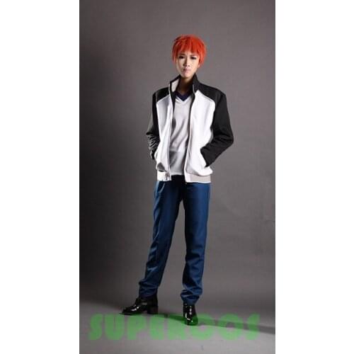 Free Shipping! Fate/Stay Night Emiya Shirou White Long Sleeve Coat+Shirt Cosplay Costume,Perfect Customize For you