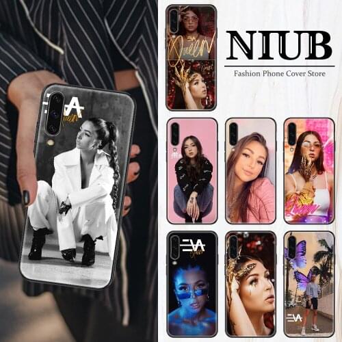 Eva queen Phone Case For Samsung Galaxy A10 A12 A20E A21S A30 A32 A40 A50 A51 A52 A70 A71 A72 A5 A6 A7 2018 black pretty shell