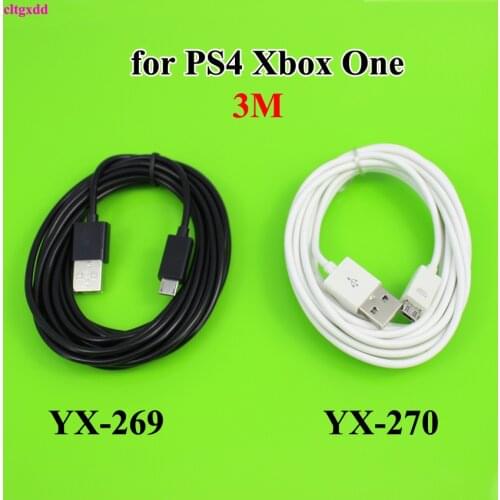 3M Extra Long Micro USB Charger Cable Play Charging Cord Line for Sony Playstation PS4 4 Xbox One Wireless Controller Connector