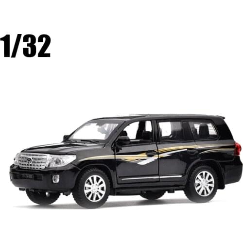 1/32 TOYOTA LAND CRUISER Diecasts Toy Vehicles Car Model With Sound Light Collection Car Toys For Boy Children Gift
