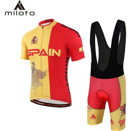 MILOTO Summer Cycling Jersey Set 2019 Breathable MTB Bicycle Cycling Clothing Mountain Bike Wear Clothes Maillot Ropa Ciclismo