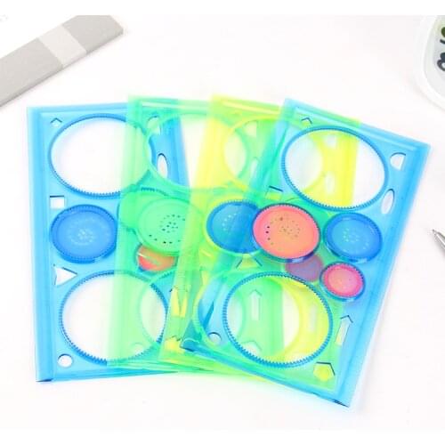 1pc Spirograph Drawing Ruler Set Creative Draw Spiral Design Educational Toys Children Kids Creative Painting Toys Random Color