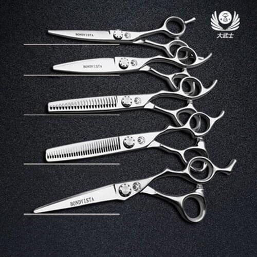 6 Professional Hair Salon Structure Scissors Set Cutting Barber Haircut Thinning Shear Scissors Hairdressing Hair Tools Scissors