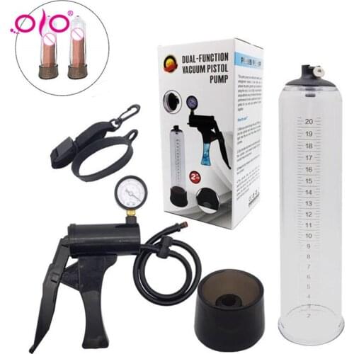 OLO Men Penis Pump Automatic Penis Extender USB Rechargeable pump for penis Vacuum penis enlargement Training Enhance Sex Toys