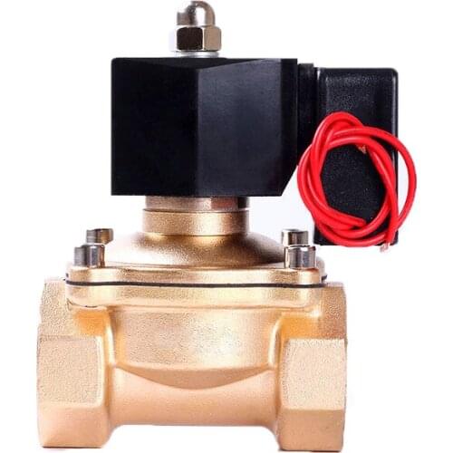 1-1/4" Normally Closed Brass 24 Hours Non Hot Energy-saving Solenoid Valve 24V 12V 220V 110V