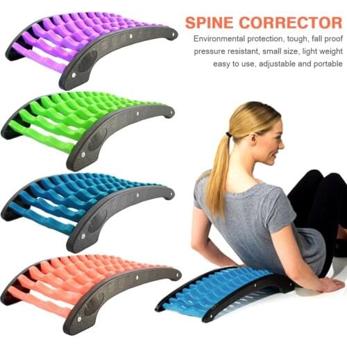 NEW Back Massager Stretcher Lumbar Support Pain Relief Spine Orthosis Equipment Relax Stretcher Lumbar Support Spine Pain Relief