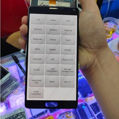 Original Used LCD For SAMSUNG Galaxy Note4 with burn Touch Screen For Samsung Galaxy Note 4 N910T N910A LCD Replacement No frame