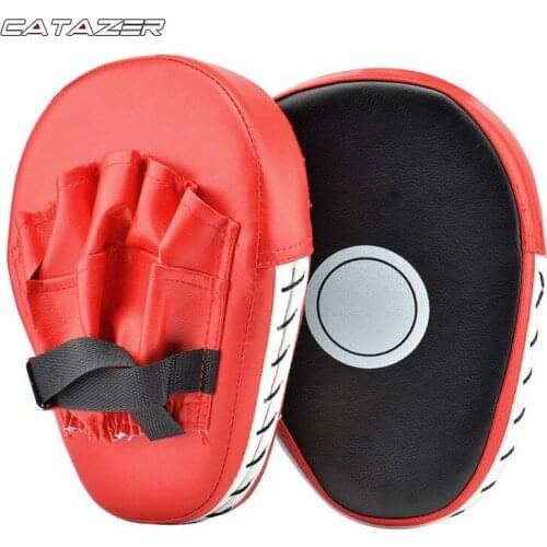 1pair Kick Boxing Gloves Pad Punch Target Bag Men MMA PU Karate Muay Thai Free Fight Sanda Training Adults Kids Equipment
